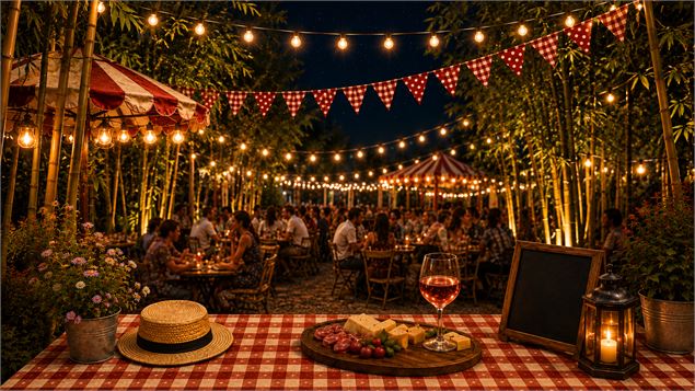 guinguette ambiance bambouseraie - OT Rumilly-Albanais