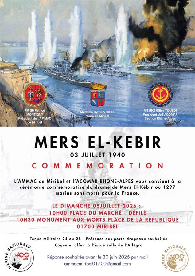 Commémoration Mers El-Kébir - AMMAC Miribel et ACOMAR Rhône-Alpes