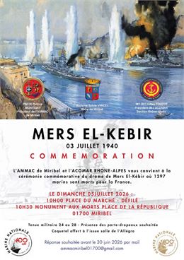 Commémoration Mers El-Kébir - AMMAC Miribel et ACOMAR Rhône-Alpes