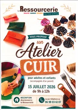 Atelier cuir avec la Ressourcerie du Val d'Arly_Flumet - Ressourcerie du Val d'Arly_Flumet