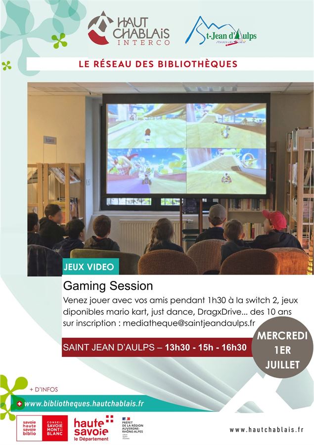 Gaming session_Saint-Jean-d'Aulps - Aulps médiathèque