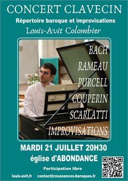 Affiche concert baroque Abondance - Francis Lay