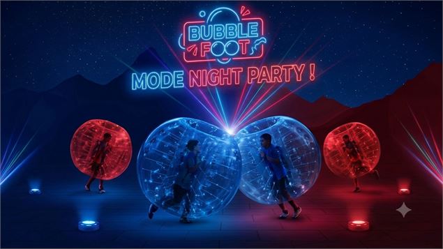 Bubble foot Night_Valfréjus - Gemini AI