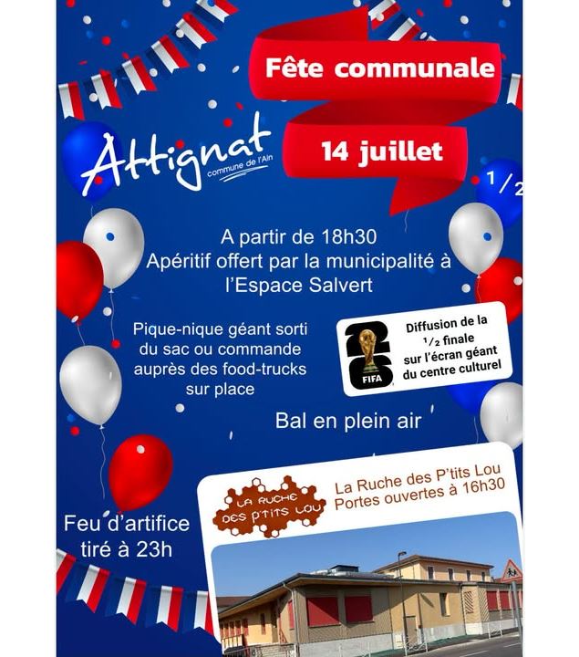 Affiche Fête communale - ©Mairie de Péronnas