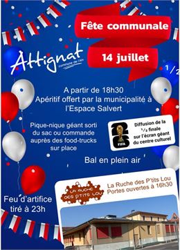 Affiche Fête communale - ©Mairie de Péronnas