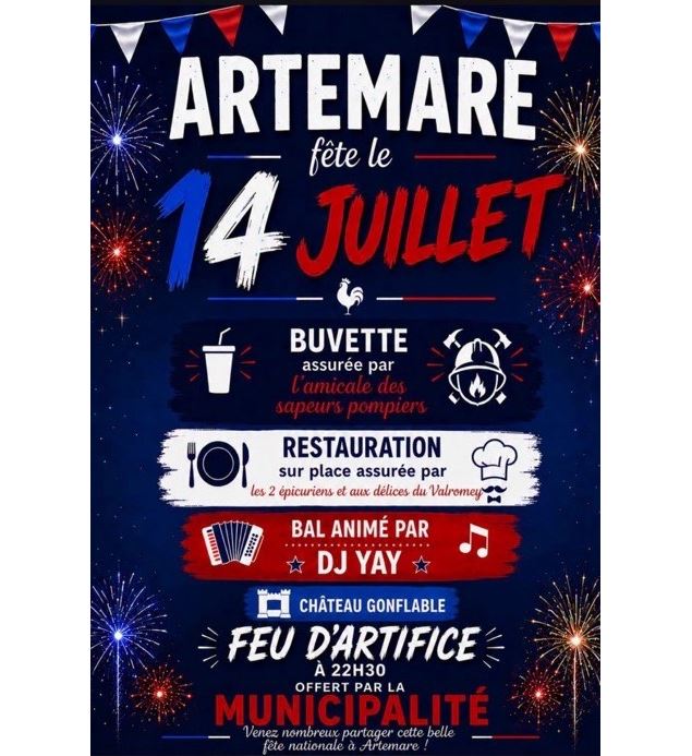 Artemare fête le 14 juillet_Artemare - Ville d'Artemare
