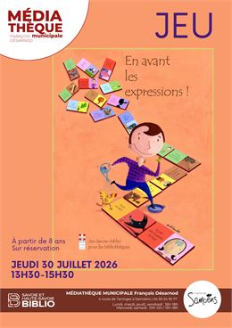 Affiche jeu 30-07-26 - Savoie et Haute-Savoie biblio / commune de Samoëns