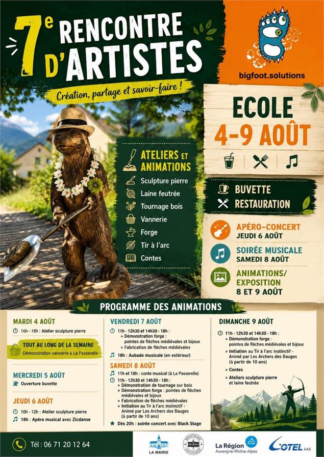 7ème Symposium de sculpture et rencontre d'artistes_École