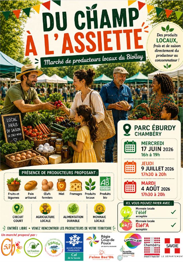 Le p'tit marché alimentaire solidaire au Biollay - DC studio