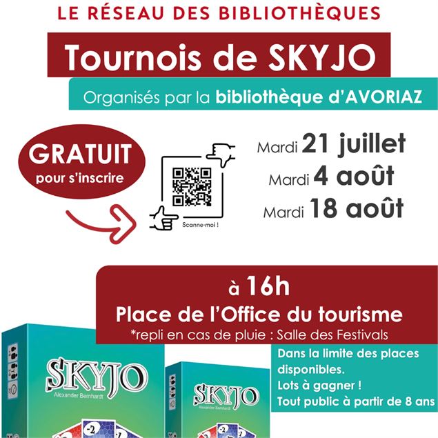 Tournoi de Skyjo avec la bibliothèque d’Avoriaz._Avoriaz