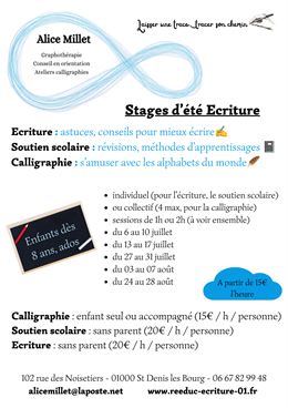 Ateliers écriture