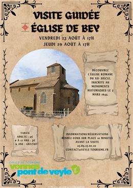 Visite église de Bey - office de tourisme vonnas-pont-de-veyle