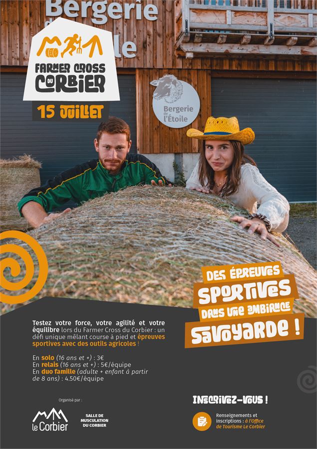 Affiche du Farmer Cross du Corbier - Office de Tourisme Le Corbier