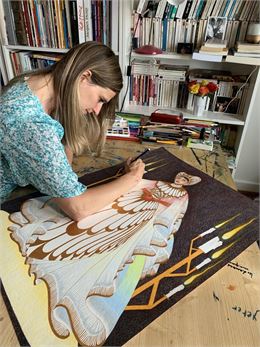 Atelier de création pour enfants autour du portrait - Droits réservés : Caroline Tschumi et le châte