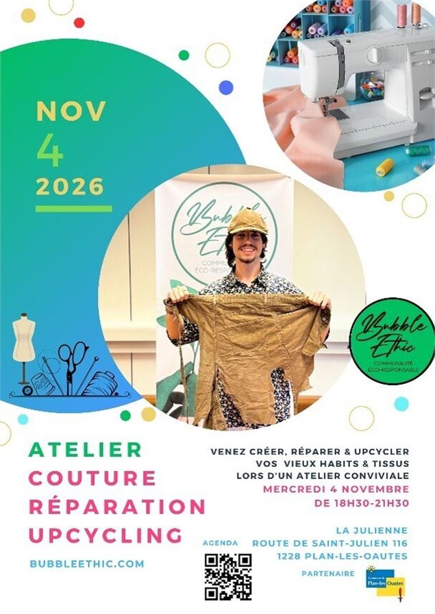 Atelier Mieux Vivre au Naturel - Atelier de couture Upcycling - DR