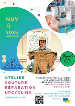 Atelier Mieux Vivre au Naturel - Atelier de couture Upcycling - DR