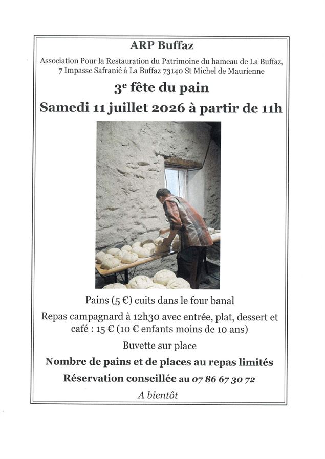 Fête du pain_Saint-Michel-de-Maurienne - ARP La Buffaz