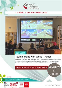 Tournoi Mario Kart World pour les 7-9 ans - Aulps médiathèque