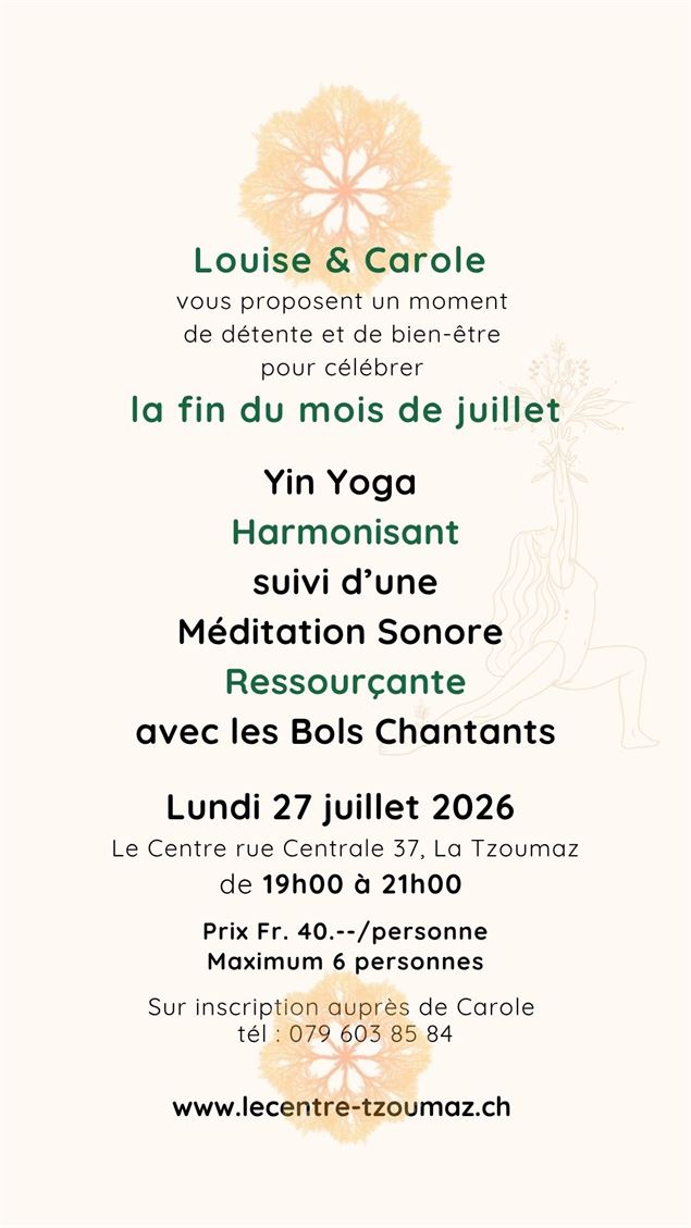 Yin Yoga & Bols Chantants - libre