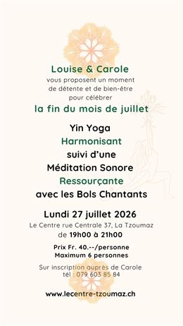 Yin Yoga & Bols Chantants - libre
