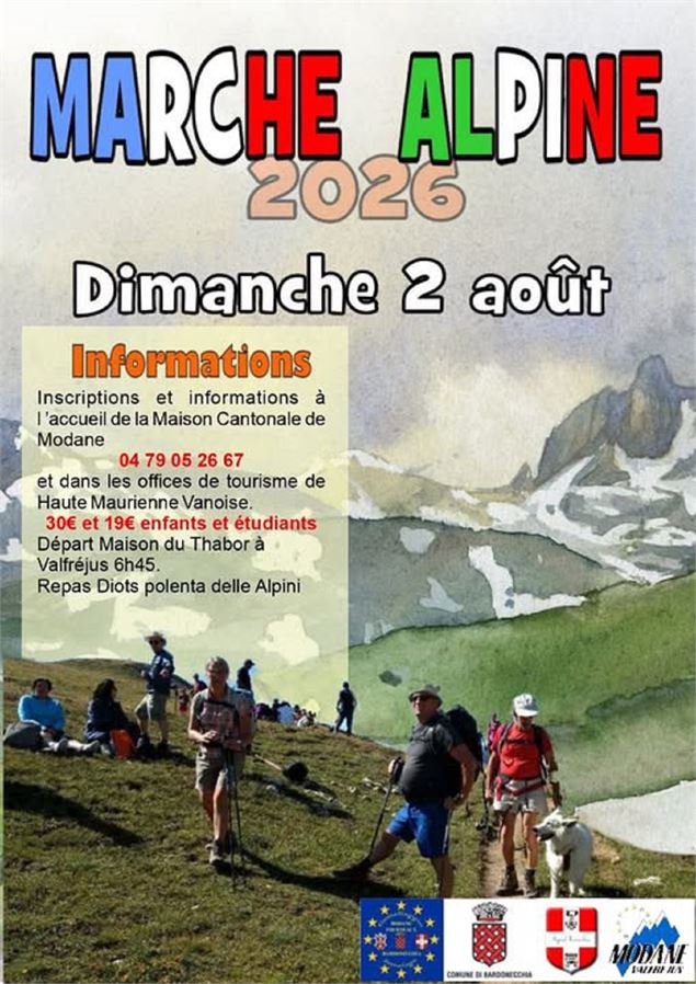 AFFICHE Marche Alpine 2026 - Asso Pour les jumelages X. Lett