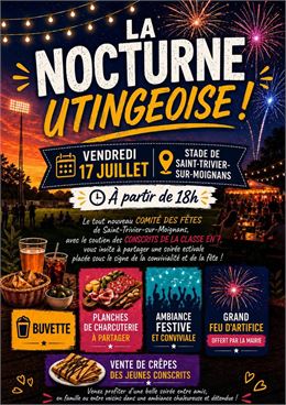 L'affiche détaille le programme de la Soirée - DR