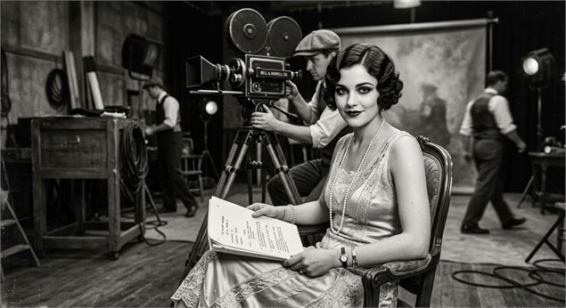 L'actrice disparue - Domaine de Divonne. Image générée IA.