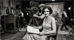 L'actrice disparue - Domaine de Divonne. Image générée IA.