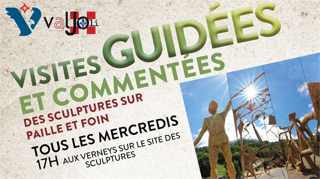 Visite commentée des Sculptures sur Paille et Foin_Valloire - Marie Collomb / Valloire Tourisme