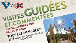 Visite commentée des Sculptures sur Paille et Foin_Valloire - Marie Collomb / Valloire Tourisme