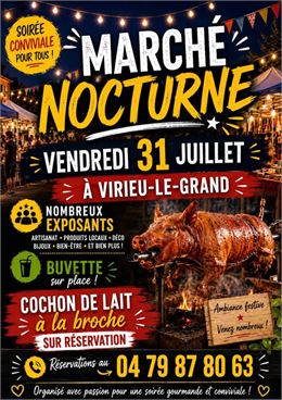 Marché nocturne_Virieu-le-Grand - Boucherie Léger