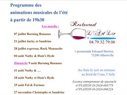 Animations musicales de l'été au restaurant l'Art Lie !_Albertville