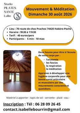 Mouvement et méditation yourte 2026 - Isabelle Bourrin