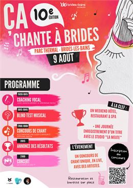 Affiche concours de chant - Brides-les-Bains-Office-de-Tourisme