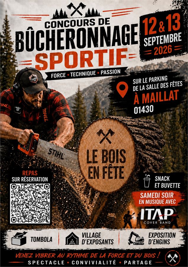 affiche manifestation : Maillat, le bois en fête 2026 - aucun 