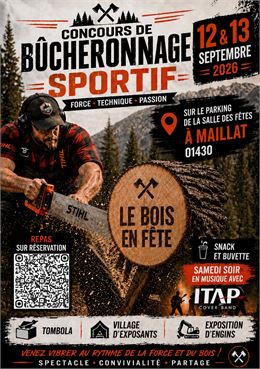 affiche manifestation : Maillat, le bois en fête 2026 - aucun 