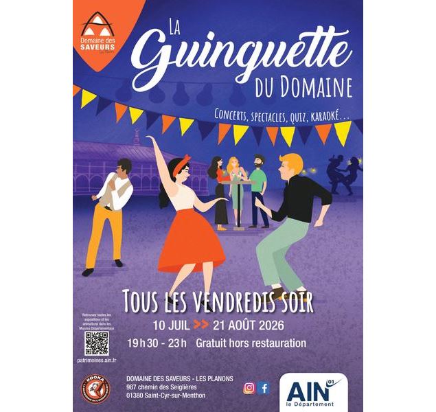 Affiche Vendredi Guinguette - Domaine des Saveurs
