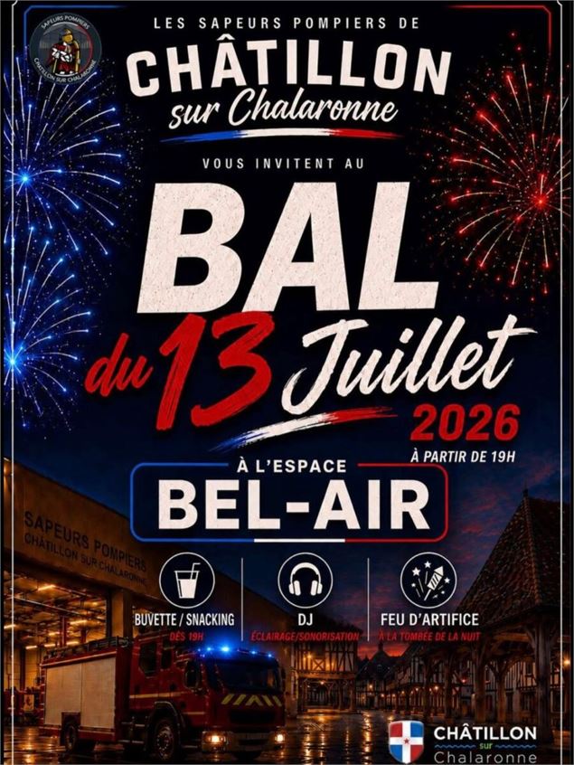 L'affiche détaille le programme de la soirée - Mairie-Châtillon sur Chalaronne