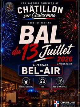L'affiche détaille le programme de la soirée - Mairie-Châtillon sur Chalaronne