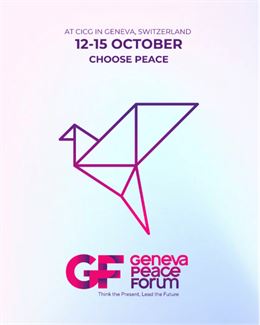 Poster Forum de la Paix  - Geneve Peacebuilding Platform 