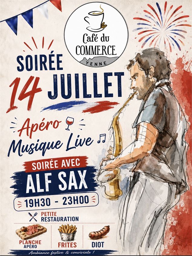 Soirée 14 juillet au Café du Commerce - Cafe Du Commerce