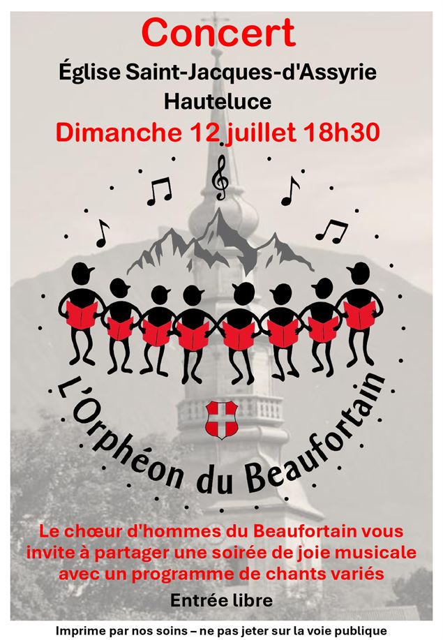 choeur d'homme, montagne et église - Orphéon du Beaufortain