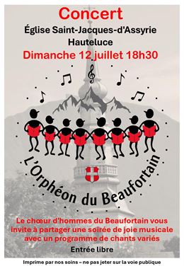 choeur d'homme, montagne et église - Orphéon du Beaufortain