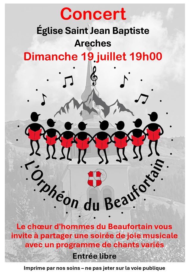 affiche du concert du 19 juillet - l'Orpheon