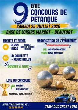 affiche tournoi du 25 juillet 2026 - Team club auto sport