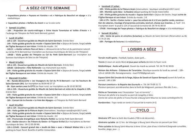 Programme - Mairie de Séez