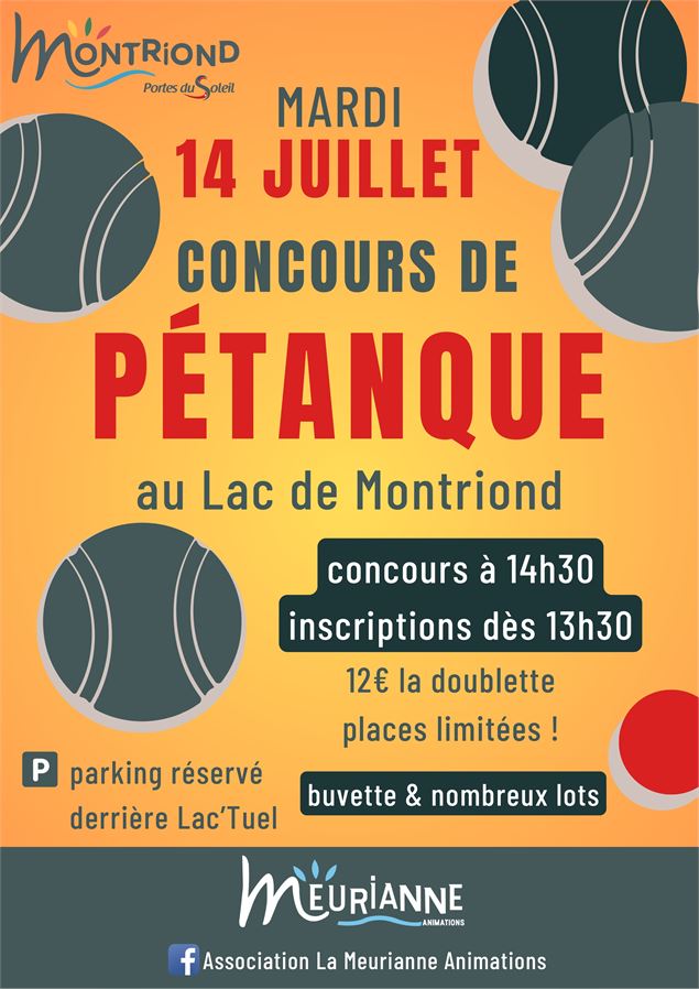 Concours de pétanque - Association la Meurianne