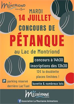 Concours de pétanque - Association la Meurianne
