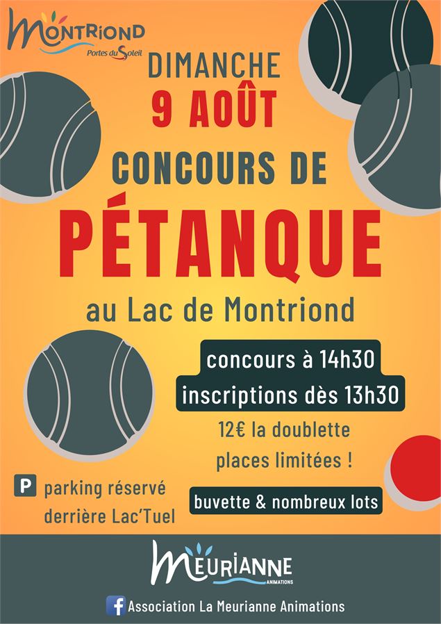 Concours de pétanque - Association la Meurianne