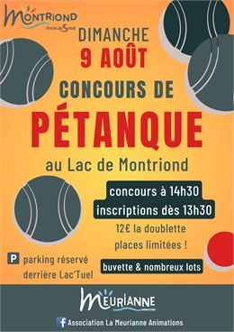 Concours de pétanque - Association la Meurianne